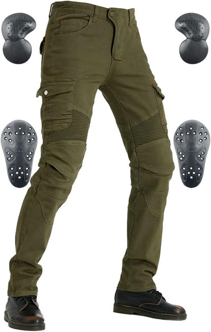 Durable Motorcycle Jeans for Men & Women Hip and Knee Armor Pads