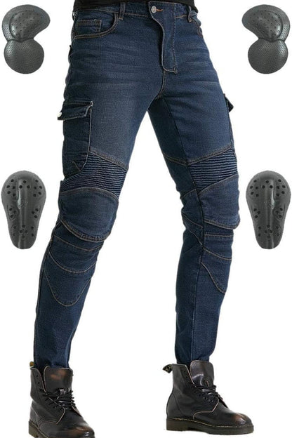 Durable Motorcycle Jeans for Men & Women Hip and Knee Armor Pads