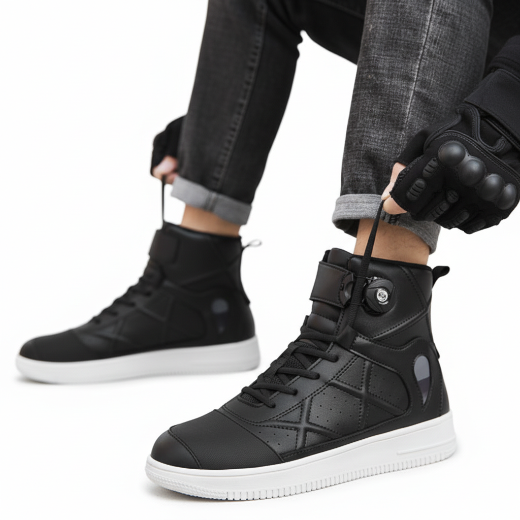 Boots with white background