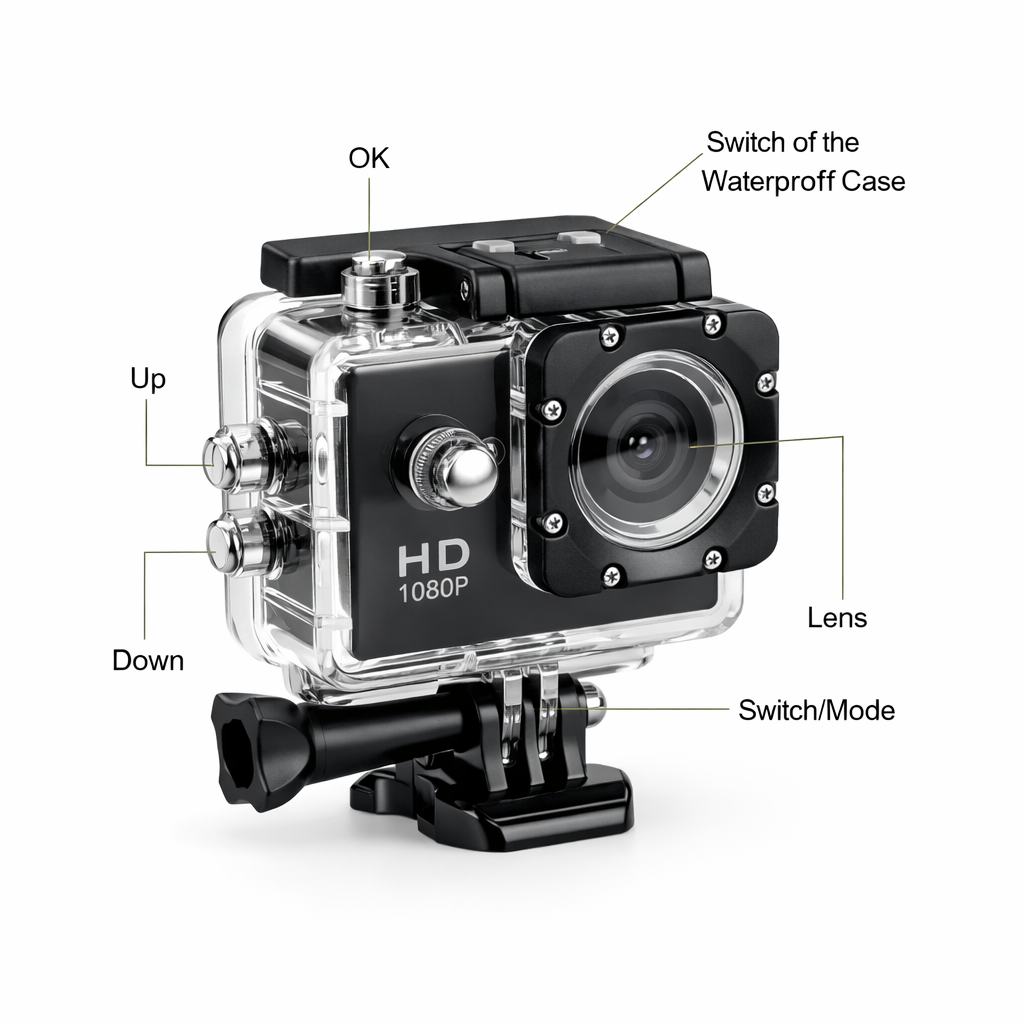 ApexAction - 1080p Waterproof Action Camera