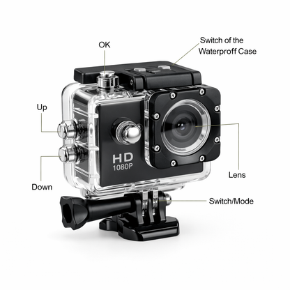 ApexAction - 1080p Waterproof Action Camera
