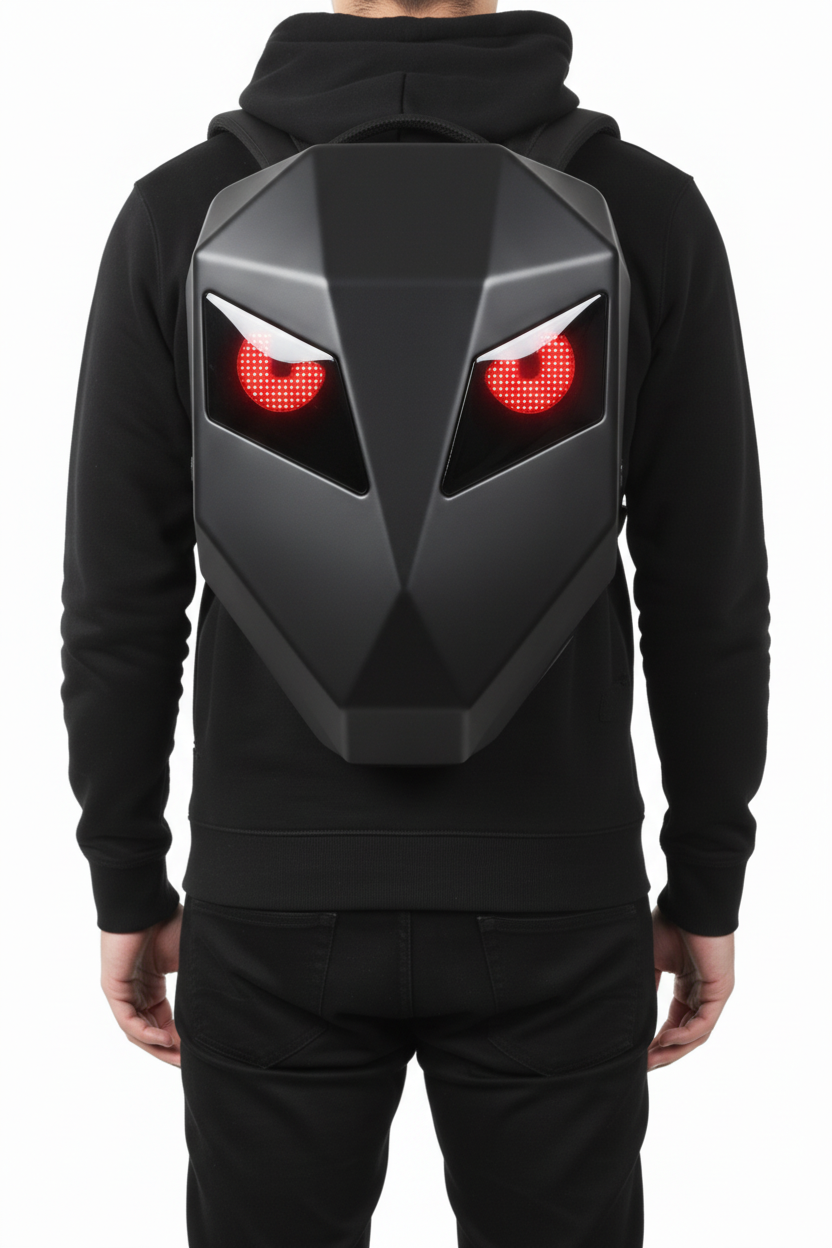 LED backpack closer shot