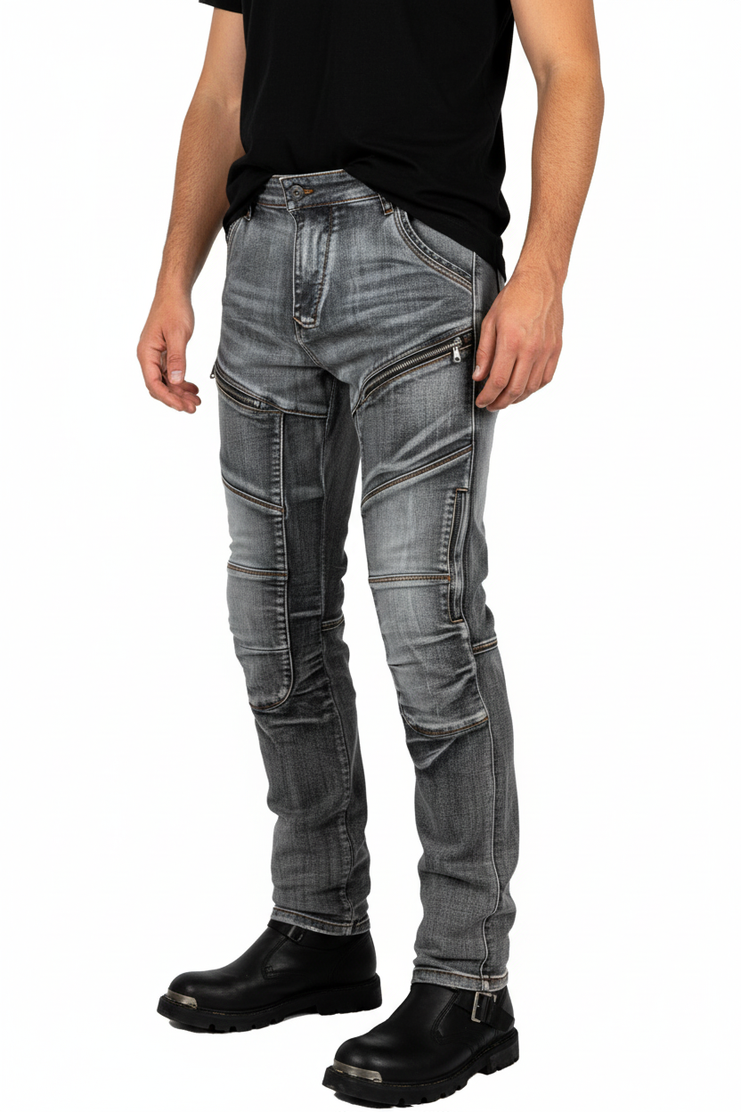 Person wearing cargo pants with t-shirt