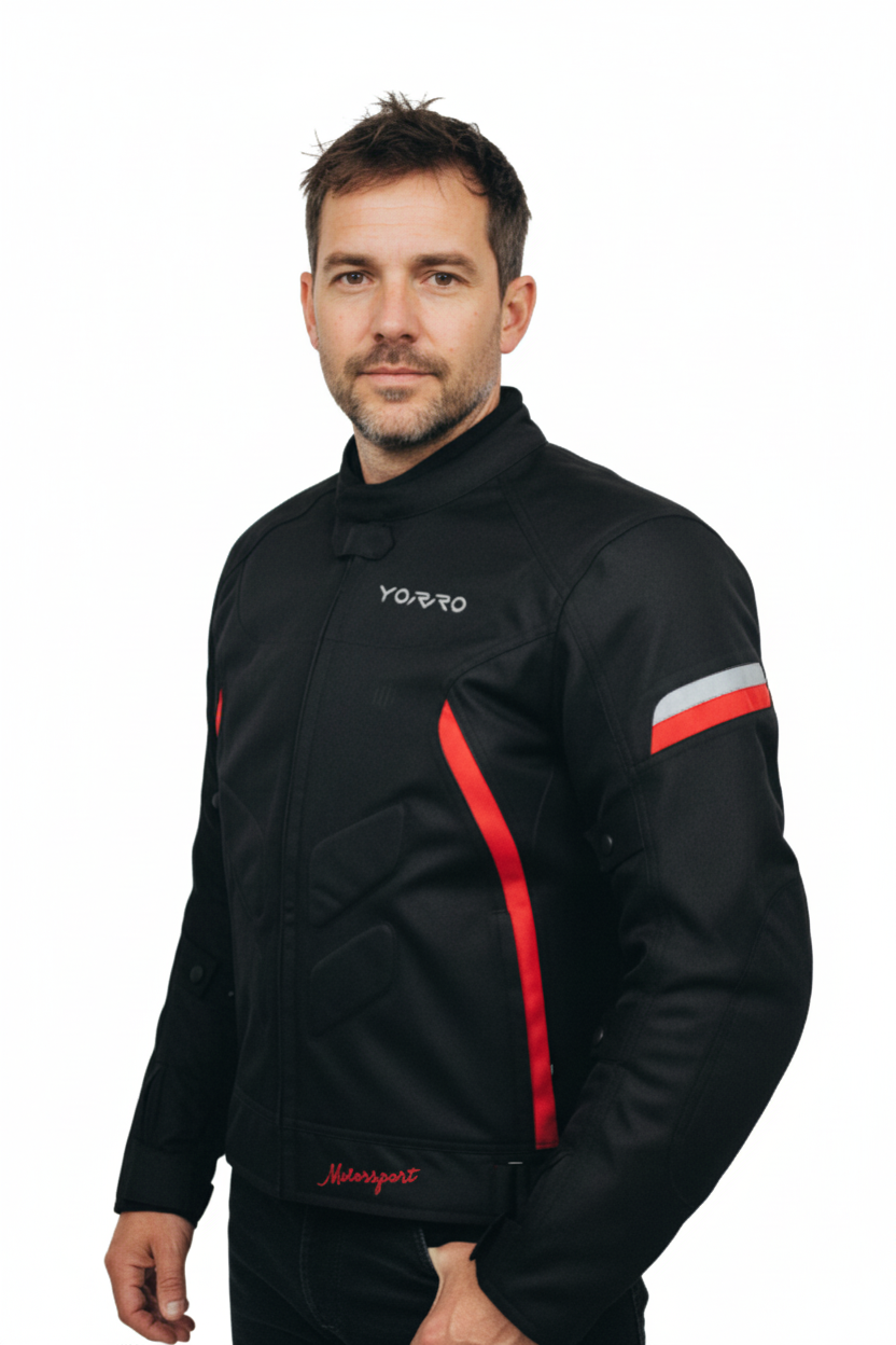 YORRO jacket bright white background